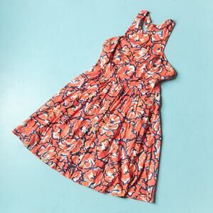 Plenty by Tracy Reese Floral Sleeveless Retro Fit Flare Racerback Dress Sz 10